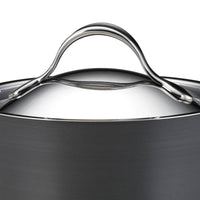 ANOLON 8-QT. Covered Stockpot, Dark Gray